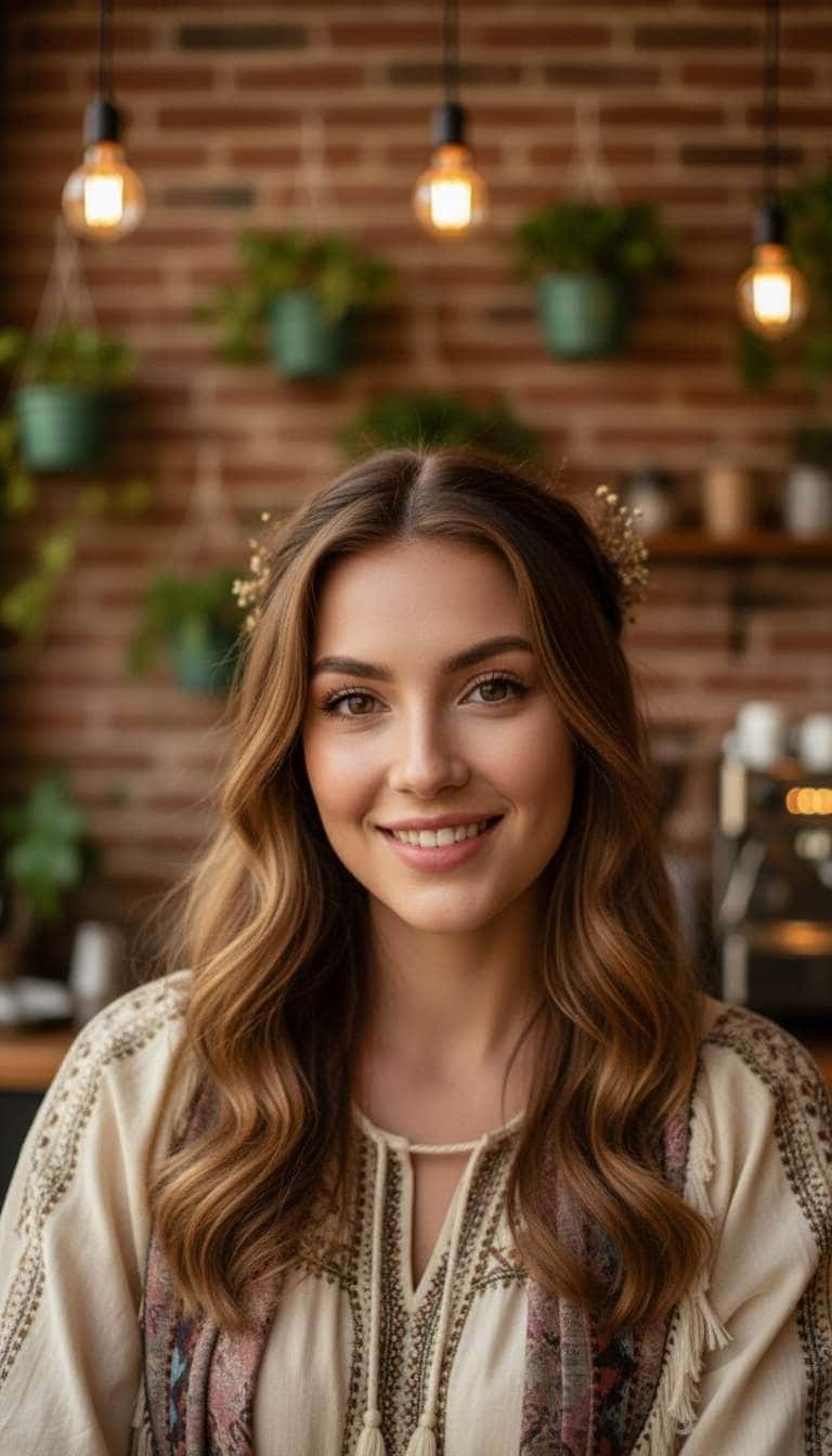 Coffee Shop Star - Folk Pop Birthday Card