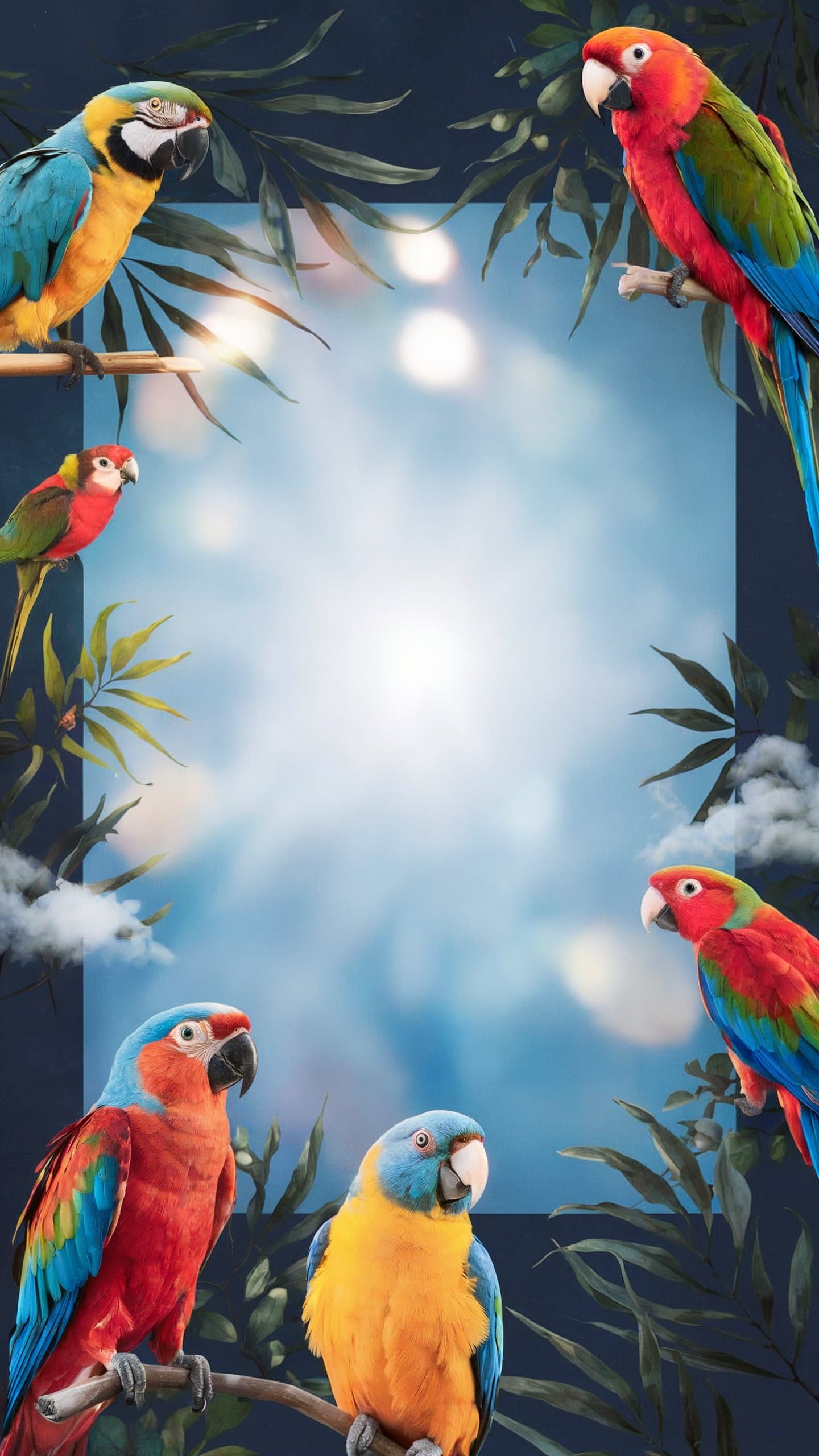Birds birthday card theme