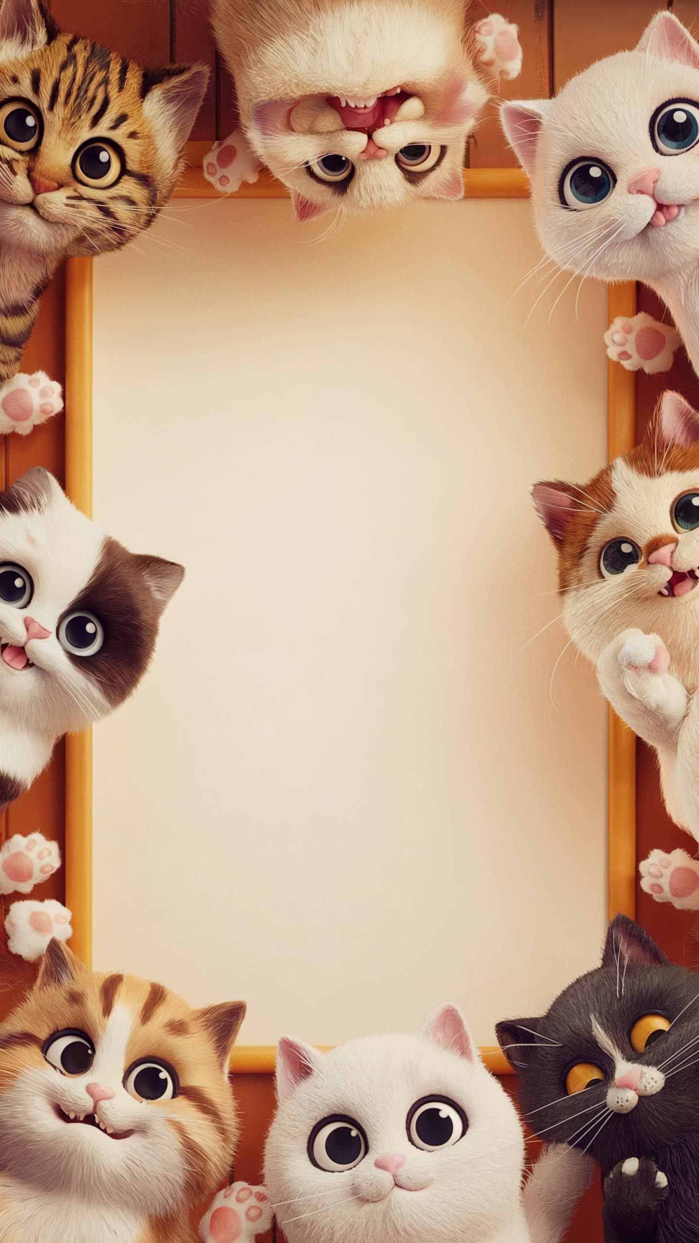 Cats birthday card theme