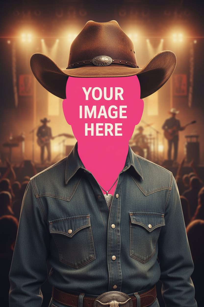 Country singing birthday card