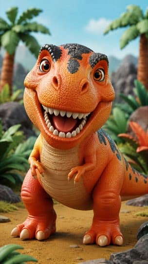 Dinosaur birthday card theme