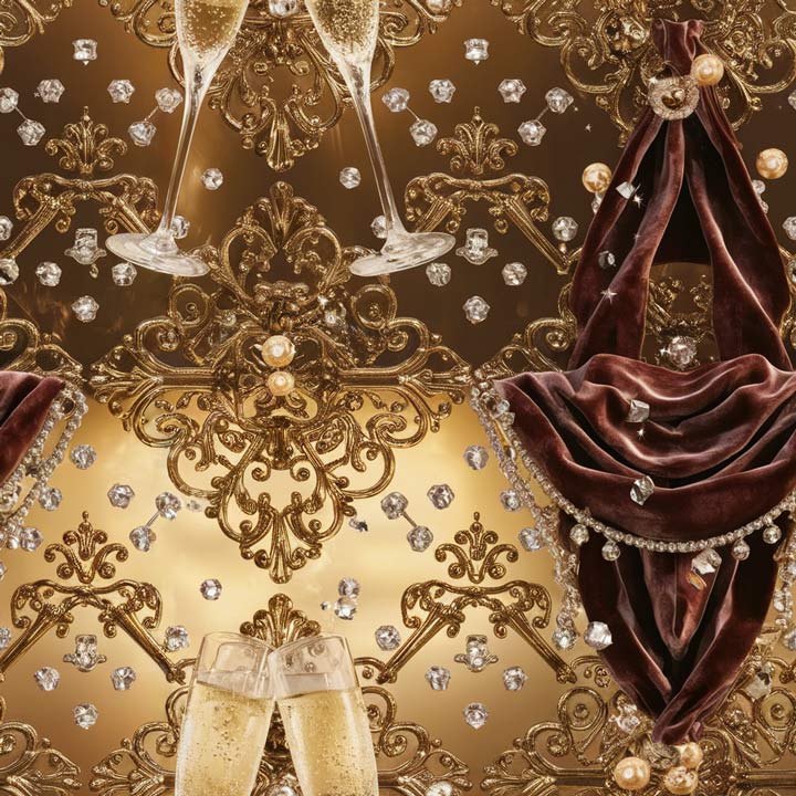 Champagne Birthday Card