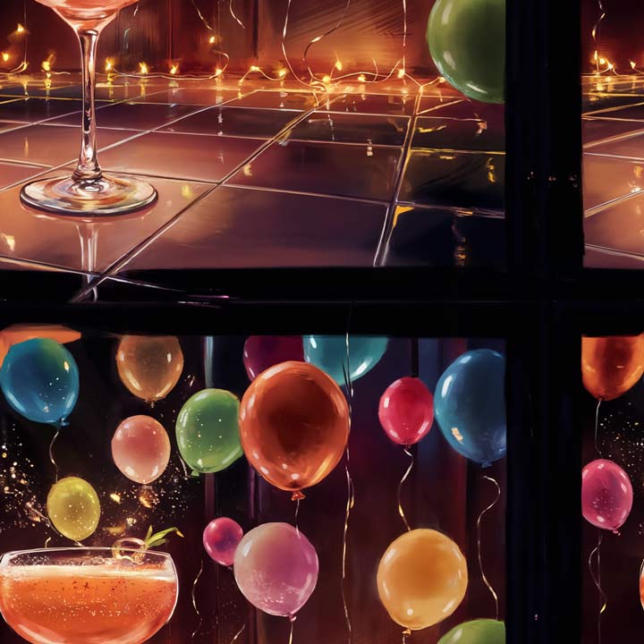 Cocktails Birthday Card