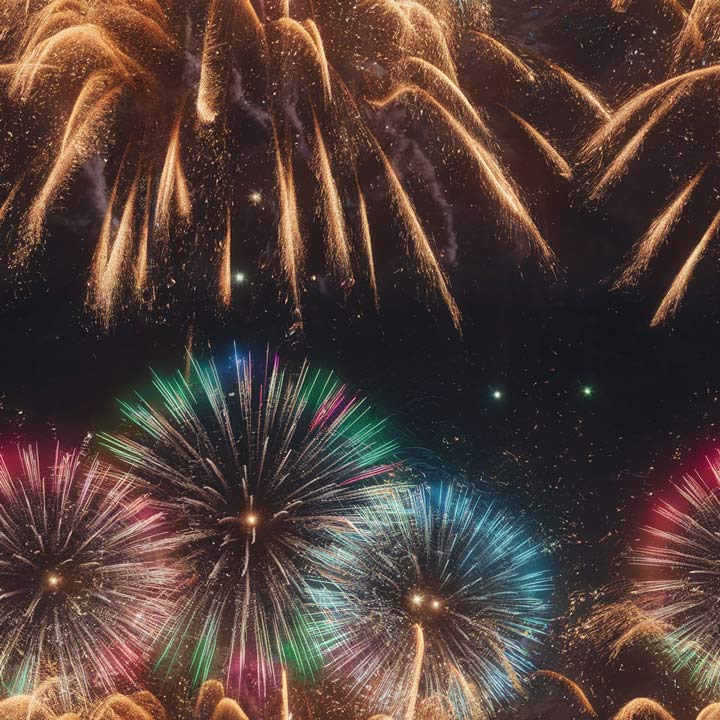 Fireworks2 Birthday Card