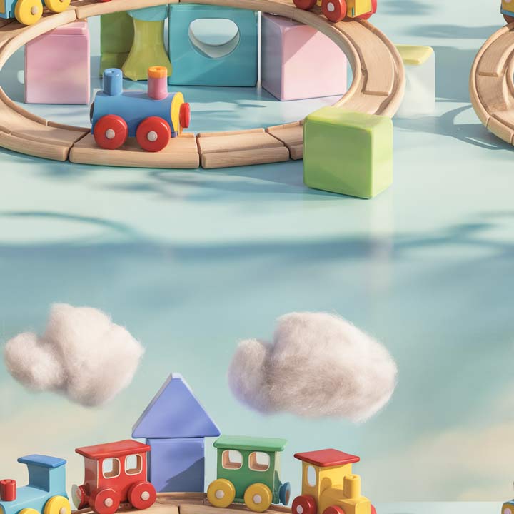 Toytrain2 Birthday Card